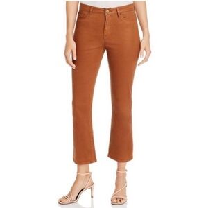 Frame Le Crop Mini Boot Caramel Coated Pant